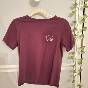 Ivory Ella - ballet elephant, T-shirt, plum